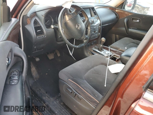 2018 Nissan Armada SL with VIN JN8AY2ND4J9053483, listed as a Copart auction lot 42444425 with Not Provided miles and Salvage Title. Bid and sale history available at DreamBid. Image 8.