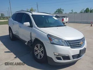 2016 Chevrolet Traverse LT z VIN 1GNKRGKDXGJ265625, wystawiony jako IAAI lot #42029119 z przebiegiem 57 096 mil mil oraz . Historia ofert i sprzedaży dostępna na DreamBid. Obrazek 1.