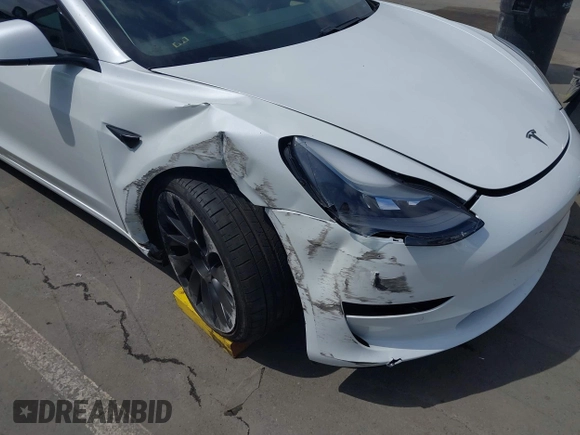 2021 Tesla Model 3 Performance with VIN 5YJ3E1EC2MF084594, listed as a IAAI auction lot 42030339 with 43,215 mi miles and . Bid and sale history available at DreamBid. Image 6.