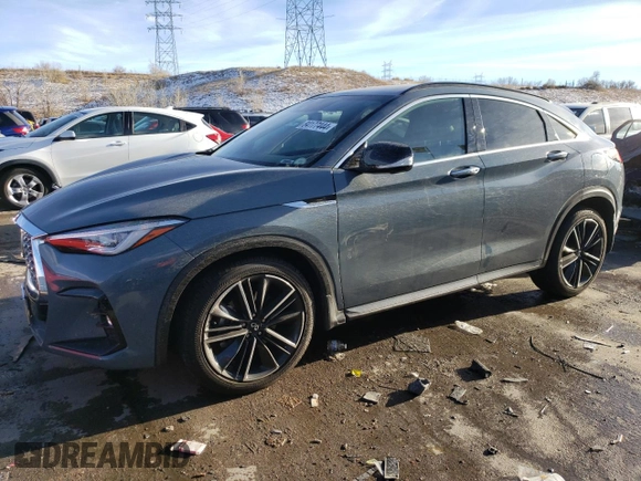 2022 Infiniti QX55 Essential z VIN 3PCAJ5K31NF115902, wystawiony jako Copart lot #84177444 z przebiegiem 11 154 mil mil oraz Szkoda całkowita • Salvage title. Historia ofert i sprzedaży dostępna na DreamBid. Obrazek 1.