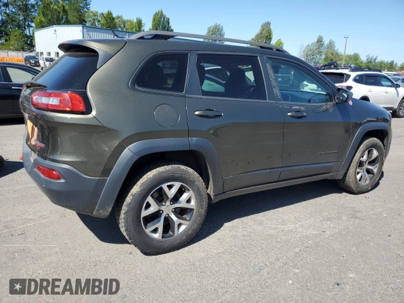 2015 Jeep Cherokee Trailhawk with VIN 1C4PJMBS8FW513391, listed as a Copart auction lot 64633115 with 115,406 mi miles and Clean title. Bid and sale history available at DreamBid. Image 3.