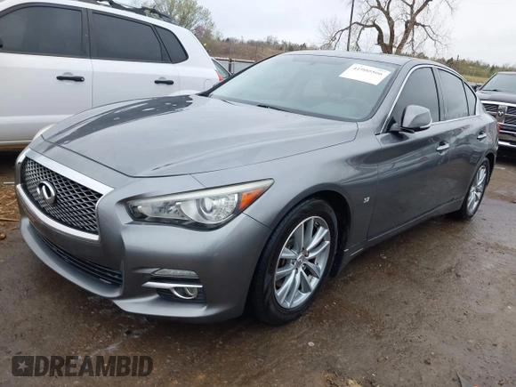 2014 Infiniti Q50 Premium with VIN JN1BV7AP4EM676498, listed as a IAAI auction lot 41900566 with 111,897 mi miles. Bid and sale history available at carsss.com. Image 17.