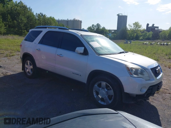 2008 GMC Acadia SLT2 with VIN 1GKER33738J151267, listed as a IAAI auction lot 41380788 with 205,806 mi miles. Bid and sale history available at carsss.com. Image 1.