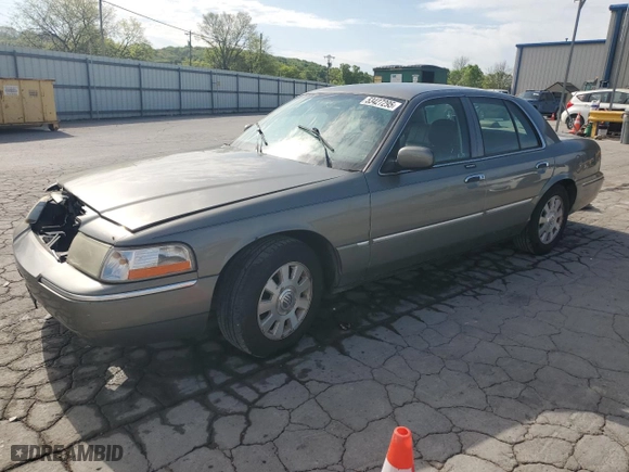 2004 Mercury Grand Marquis LS Premium with VIN 2MEHM75W14X602571, listed as a Copart auction lot 53427295 with 67,423 mi miles and Salvage Title. Bid and sale history available at carsss.com. Image 1.