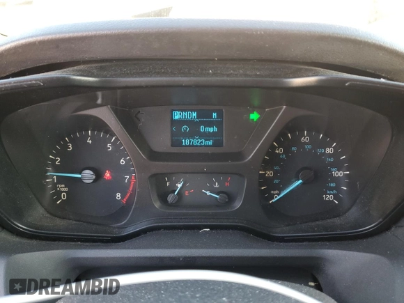 2017 Ford Transit XL with VIN 1FBZX2YM3HKA57609, listed as a Copart auction lot 42268755 with 187,823 mi miles and Salvage Title. Bid and sale history available at DreamBid. Image 9.