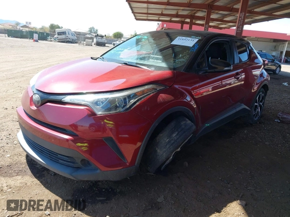 2019 Toyota C-HR XLE with VIN JTNKHMBX8K1032206, listed as a IAAI auction lot 41852134 with 136,107 mi miles. Bid and sale history available at carsss.com. Image 17.
