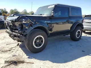 2023 Ford Bronco with VIN 1FMDE5CP6PLB31740, listed as a Copart auction lot 50167915 with 9,307 mi miles and Salvage Title. Bid and sale history available at carsss.com. Image 1.