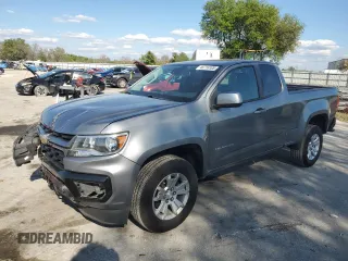 2021 Chevrolet Colorado 2WD LT with VIN 1GCHSCEA3M1284515, listed as a Copart auction lot 46716105 with 49,245 mi miles and Non Repairable. Bid and sale history available at carsss.com. Image 1.