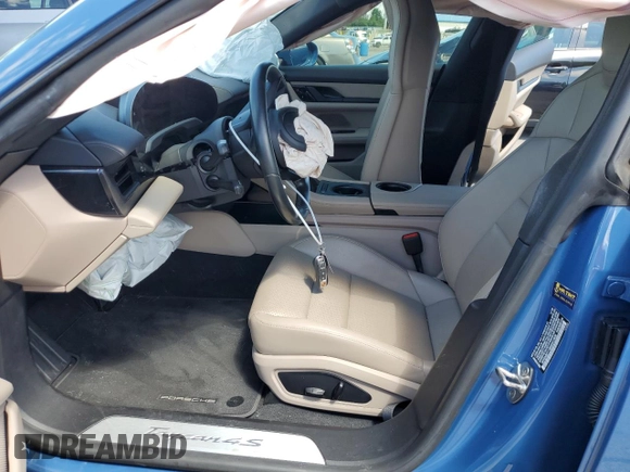 2021 Porsche Taycan 4S with VIN WP0AB2Y13MSA41808, listed as a Copart auction lot 55977135 with 28,724 mi miles and Salvage title. Bid and sale history available at DreamBid. Image 7.