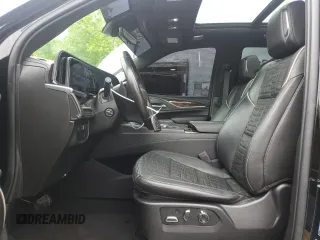 2021 Cadillac Escalade Sport Platinum with VIN 1GYS4GKL7MR338004, listed as a Copart auction lot 61612345 with 47,300 mi miles and Salvage title. Bid and sale history available at DreamBid. Image 7.