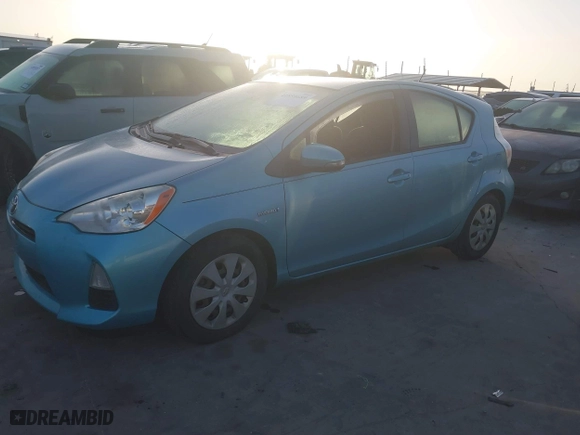 2014 Toyota Prius c One with VIN JTDKDTB39E1063248, listed as a IAAI auction lot 41859689 with 323,967 mi miles. Bid and sale history available at carsss.com. Image 17.