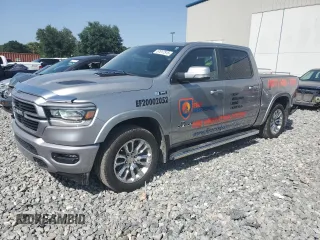 2022 Ram 1500 Laramie with VIN 1C6SRFJT0NN225045, listed as a Copart auction lot 57017515 with 90,828 mi miles and Salvage title. Bid and sale history available at DreamBid. Image 1.