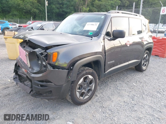 2018 Jeep Renegade Sport with VIN ZACCJBAB4JPH46467, listed as a IAAI auction lot 42590631 with 77,645 mi miles and . Bid and sale history available at DreamBid. Image 16.