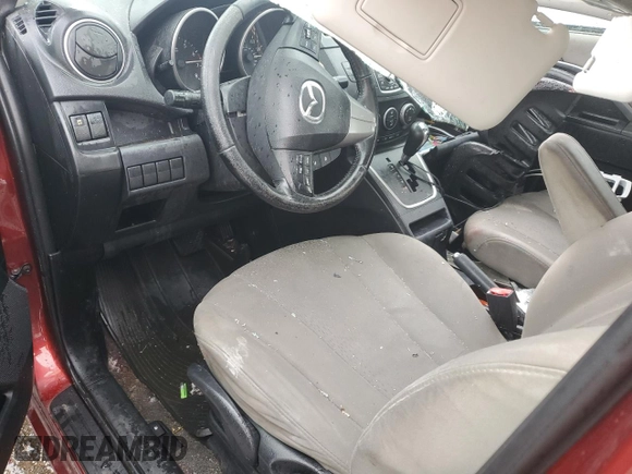 2012 Mazda 5 Touring with VIN JM1CW2CL1C0139300, listed as a Copart auction lot 59616525 with Not provided miles and Salvage title. Bid and sale history available at DreamBid. Image 8.