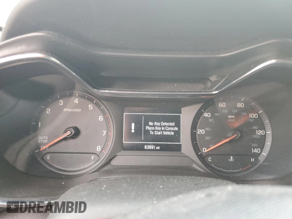 2023 Chevrolet TrailBlazer LT with VIN KL79MPS25PB164570, listed as a Copart auction lot 50016885 with 63,891 mi miles and Salvage Title. Bid and sale history available at DreamBid. Image 9.