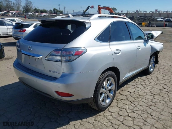 2010 Lexus RX 350 with VIN JTJZK1BA9A2410070, listed as a IAAI auction lot 41648216 with 119,920 mi miles. Bid and sale history available at carsss.com. Image 4.