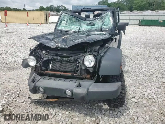 2015 Jeep Wrangler Rubicon with VIN 1C4HJWCG0FL755717, listed as a Copart auction lot 61375435 with 153,207 mi miles and Salvage title. Bid and sale history available at DreamBid. Image 15.