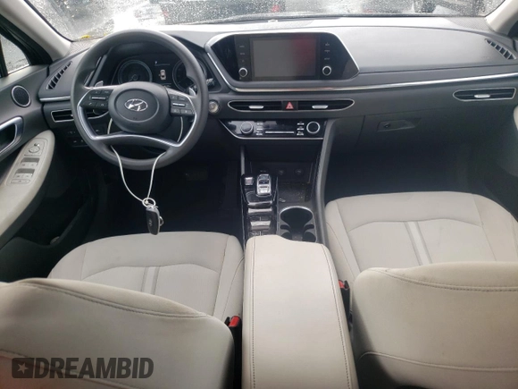 2020 Hyundai Sonata Hybrid Blue with VIN KMHL24JJ2LA010495, listed as a Copart auction lot 82210533 with 46,125 mi miles. Bid and sale history available at carsss.com. Image 8.