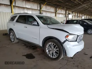 2014 Dodge Durango Citadel with VIN 1C4RDHEG2EC537071, listed as a Copart auction lot 89170355 with 108,084 mi miles and Salvage title. Bid and sale history available at DreamBid. Image 4.