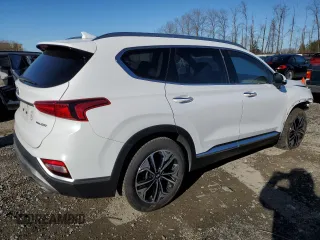 2019 Hyundai Santa Fe Ultimate with VIN 5NMS5CAA2KH030915, listed as a Copart auction lot 44749295 with 45,285 mi miles and Salvage Title. Bid and sale history available at carsss.com. Image 3.