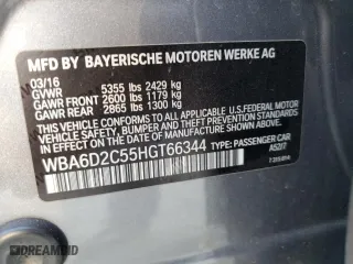2017 BMW 6 Series 640i xDrive with VIN WBA6D2C55HGT66344, listed as a Copart auction lot 73236744 with 0 mi miles and Salvage Title. Bid and sale history available at carsss.com. Image 14.