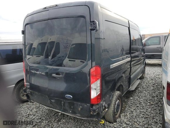 2015 Ford Transit Cargo Van with VIN 1FTYR2CM5FKA73574, listed as a Copart auction lot 88373155 with 231,278 mi miles and Salvage Title. Bid and sale history available at carsss.com. Image 3.