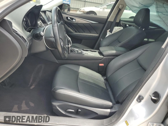 2015 Infiniti Q50 Premium with VIN JN1BV7APXFM344065, listed as a Copart auction lot 61859345 with 39,145 mi miles and Salvage title. Bid and sale history available at DreamBid. Image 7.