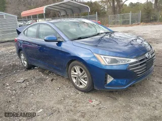 2020 Hyundai Elantra SEL with VIN 5NPD84LF2LH632734, listed as a IAAI auction lot 41712224 with 87,000 mi miles. Bid and sale history available at carsss.com. Image 1.