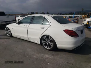 2018 Mercedes-Benz C 350e with VIN 55SWF4HB0JU260843, listed as a Copart auction lot 54781615 with 93,199 mi miles and Salvage title. Bid and sale history available at DreamBid. Image 2.