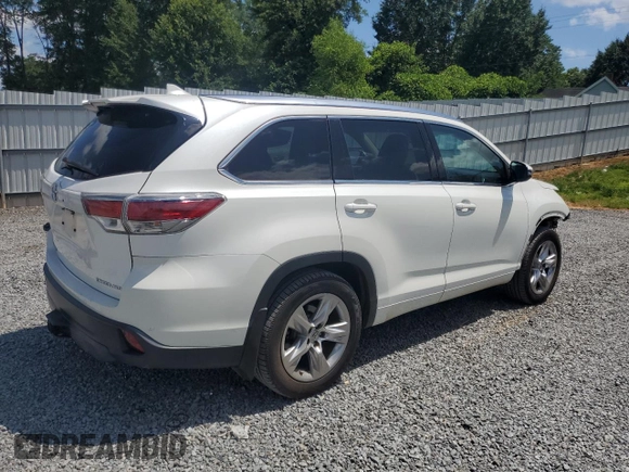 2015 Toyota Highlander Limited with VIN 5TDDKRFH9FS198404, listed as a Copart auction lot 59131925 with 121,888 mi miles and Salvage title. Bid and sale history available at DreamBid. Image 3.