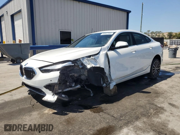 2021 BMW 2 Series 228i with VIN WBA53AK00M7H73905, listed as a Copart auction lot 53642885 with 33,582 mi miles and Salvage Title. Bid and sale history available at DreamBid. Image 1.