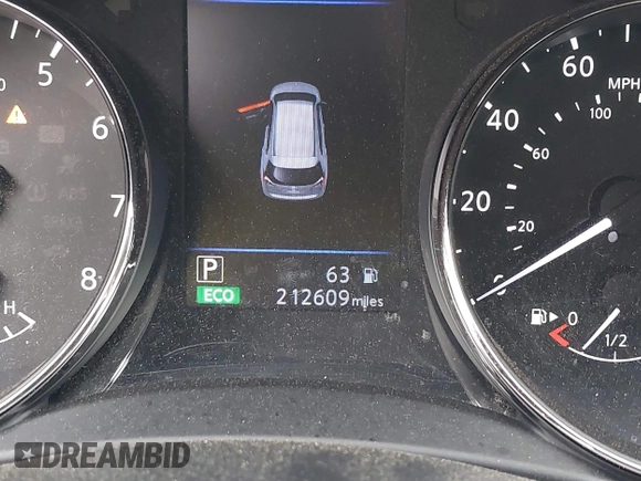 2018 Nissan Rogue SV with VIN KNMAT2MV3JP601540, listed as a IAAI auction lot 42160011 with 212,609 mi miles. Bid and sale history available at carsss.com. Image 15.