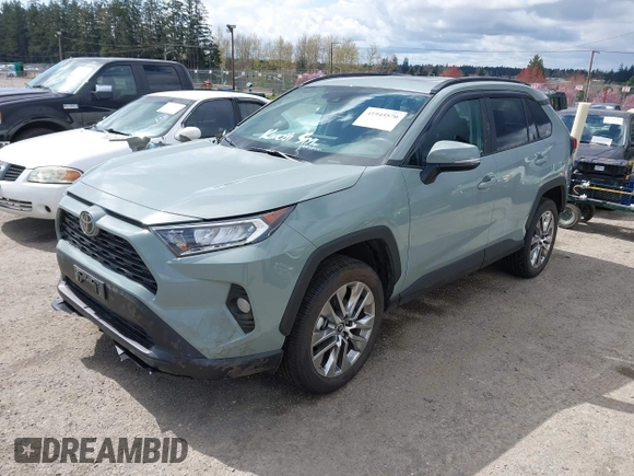 2019 Toyota RAV4 XLE Premium with VIN 2T3A1RFV7KW076483, listed as a IAAI auction lot 41945570 with 9,334 mi miles. Bid and sale history available at carsss.com. Image 17.