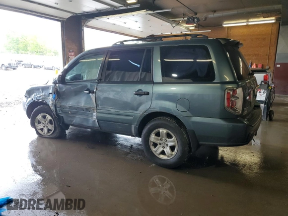 2007 Honda Pilot LX with VIN 5FNYF18127B027538, listed as a Copart auction lot 57455685 with Not provided miles and Salvage title. Bid and sale history available at DreamBid. Image 2.