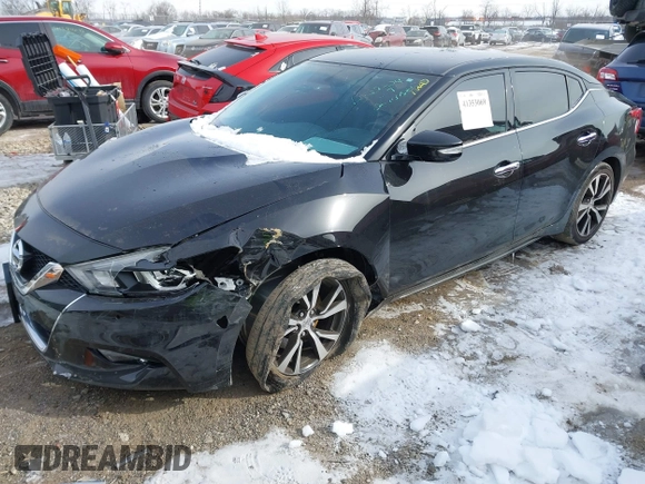 2018 Nissan Maxima SV with VIN 1N4AA6AP5JC384119, listed as a IAAI auction lot 41353069 with 97,136 mi miles. Bid and sale history available at carsss.com. Image 17.