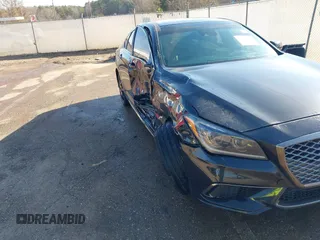 2019 Genesis G80 3.3T Sport with VIN KMTFN4JB6KU326255, listed as a IAAI auction lot 41154949 with 74,524 mi miles. Bid and sale history available at carsss.com. Image 17.