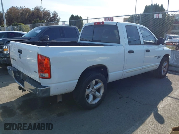 2006 Dodge 1500 SLT z VIN 1D7HA18N76S549283, wystawiony jako IAAI lot #41851331 z przebiegiem 139 047 mil mil oraz . Historia ofert i sprzedaży dostępna na DreamBid. Obrazek 4.