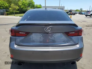 2016 Lexus IS 350 with VIN JTHBE1D20G5026301, listed as a Copart auction lot 57554915 with 76,974 mi miles and Salvage title. Bid and sale history available at DreamBid. Image 6.