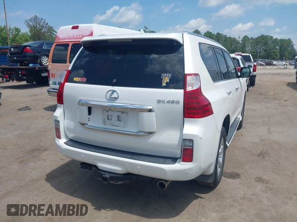 2011 Lexus GX 460 with VIN JTJBM7FX4B5034021, listed as a IAAI auction lot 42643644 with 176,604 mi miles and . Bid and sale history available at DreamBid. Image 4.