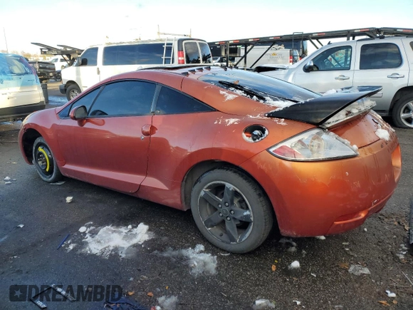 2007 Mitsubishi Eclipse GS with VIN 4A3AK24F57E037595, listed as a Copart auction lot 82993054 with 188,512 mi miles and Salvage Title. Bid and sale history available at carsss.com. Image 2.