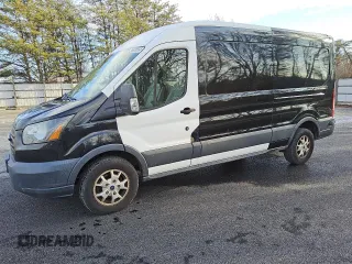 2015 Ford Transit Cargo with VIN 1FTYR2CM5FKA84249, listed as a Copart auction lot 43156985 with 118,843 mi miles and Clean Title. Bid and sale history available at carsss.com. Image 1.
