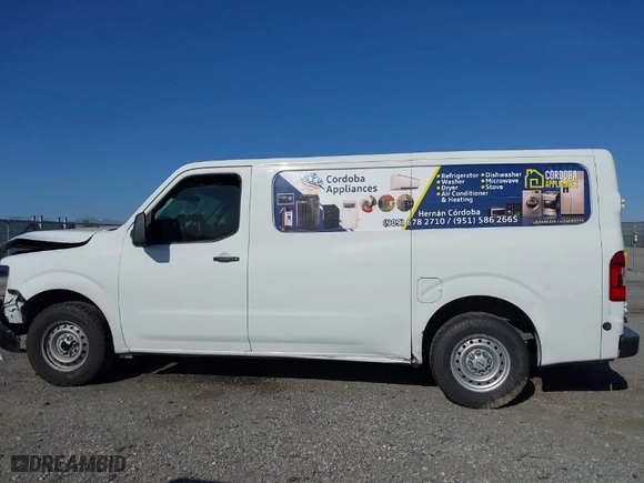 2017 Nissan NV Cargo S with VIN 1N6BF0KMXHN800601, listed as a IAAI auction lot 41972198 with 208,279 mi miles. Bid and sale history available at carsss.com. Image 15.