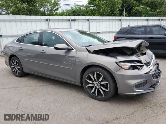2018 Chevrolet Malibu LT with VIN 1G1ZD5ST1JF252315, listed as a Copart auction lot 57168245 with 75,350 mi miles and Salvage title. Bid and sale history available at DreamBid. Image 4.