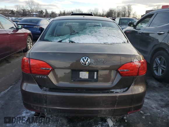 2011 Volkswagen Jetta Sedan S with VIN 3VW2K7AJ3BM117815, listed as a Copart auction lot 45658625 with 189,160 mi miles and Clean Title. Bid and sale history available at carsss.com. Image 6.
