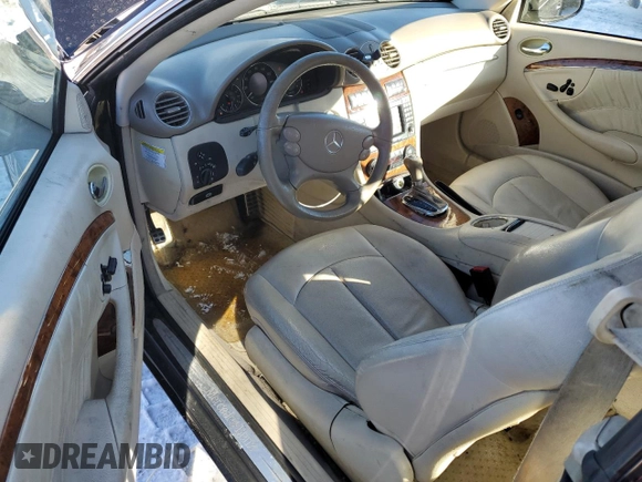 2008 Mercedes-Benz CLK 350 with VIN WDBTJ56H68F236034, listed as a Copart auction lot 88163635 with 156,478 mi miles and Salvage title. Bid and sale history available at DreamBid. Image 8.