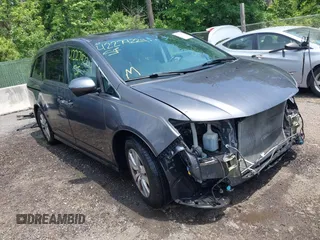 2015 Honda Odyssey EX-L z VIN 5FNRL5H66FB019053, wystawiony jako IAAI lot #42279224 z przebiegiem 140 382 mil mil oraz . Historia ofert i sprzedaży dostępna na DreamBid. Obrazek 1.