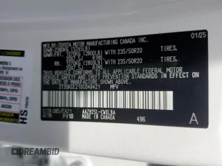 2025 Lexus NX 350h Premium z VIN 2T2GKCEZ1SC048421, wystawiony jako Copart lot #47616515 z przebiegiem 1 323 mil mil oraz Szkoda całkowita • Salvage title. Historia ofert i sprzedaży dostępna na DreamBid. Obrazek 13.