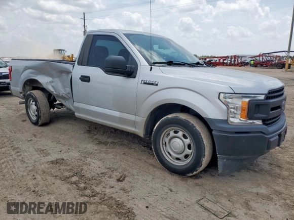 2019 Ford F-150 XL with VIN 1FTMF1CB8KKC24255, listed as a Copart auction lot 64755525 with 100,980 mi miles and Salvage title. Bid and sale history available at DreamBid. Image 4.