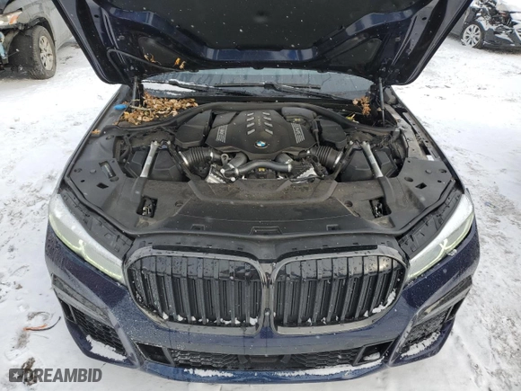 2021 BMW 7 Series 750i xDrive with VIN WBA7U2C05MCF35601, listed as a Copart auction lot 88256455 with 38,757 mi miles and Salvage Title. Bid and sale history available at carsss.com. Image 11.
