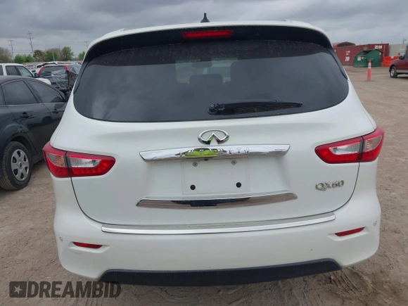 2015 Infiniti QX60 with VIN 5N1AL0MN0FC525886, listed as a IAAI auction lot 41861697 with 77,963 mi miles. Bid and sale history available at carsss.com. Image 16.